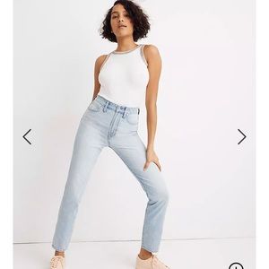 Madewell Curvy Perfect Vintage Jean Light Wash